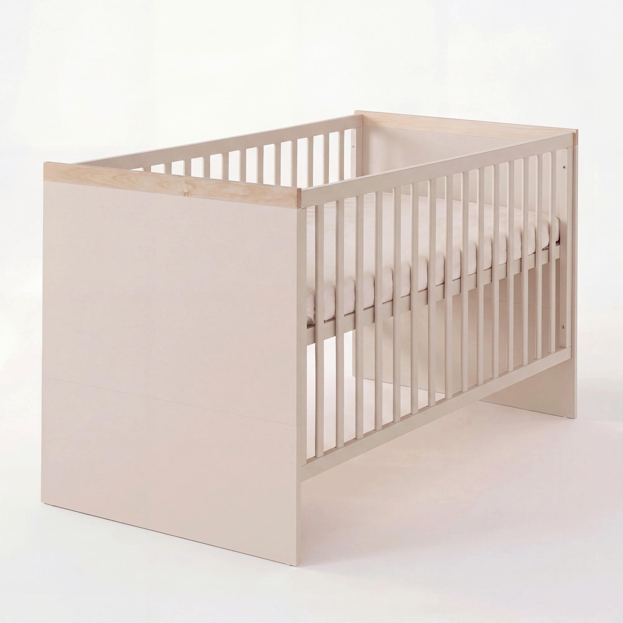 BABYBETT Jimmy Cashmere 70 x 140 cm - Kaschmir/Eichefarben, Holz/Holzwerkstoff (70/140cm) - Roba