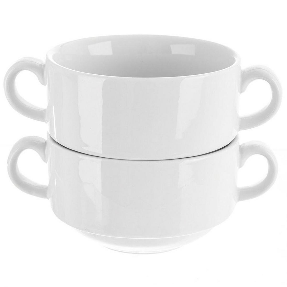 SUPPENSCHÜSSEL Mona weiß - Weiß, Keramik (15/10.5/6cm) - Orion 