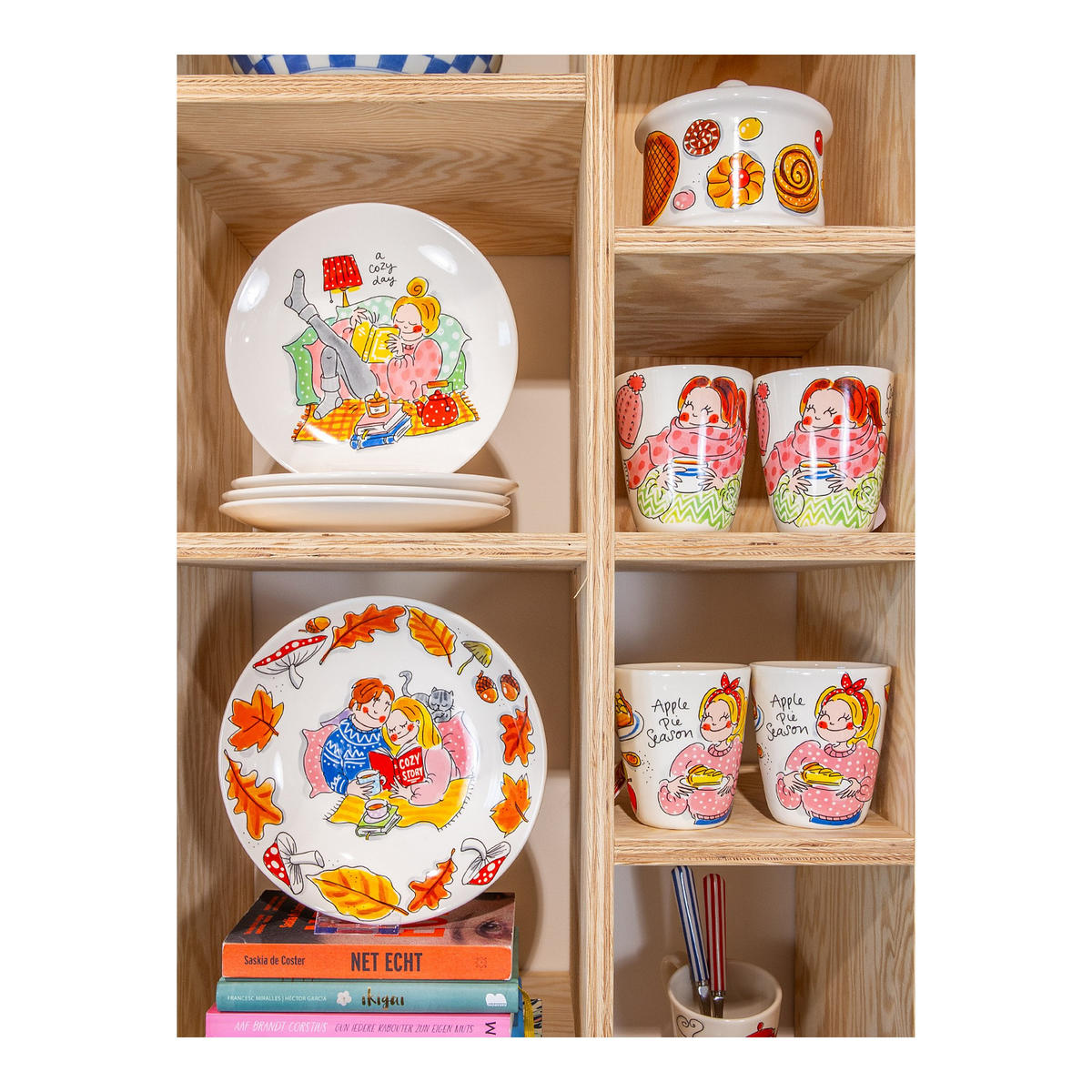 VORRATSDOSE Gemütliche Tage - Süßer Komfort in Bunt - 12,5cm - Multicolor, Keramik (14/13/14.3cm) - Blond Amsterdam