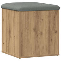 SITZBANK Mit Stauraum Artisan-Eiche 42/42/45 Cm Holzwerkstoff - Braun, Holzwerkstoff (42/45/42cm) - vidaXL