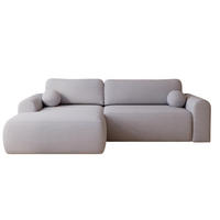 ECKSOFA grau links AURA - Grau, Holzwerkstoff (257/177cm) - Compleo24
