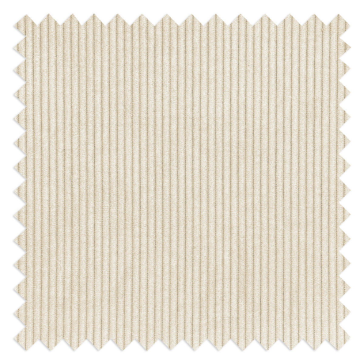 SESSEL mit Hocker - Cord - Creme/Schwarz, Textil/Metall (75/106/86cm) - home24