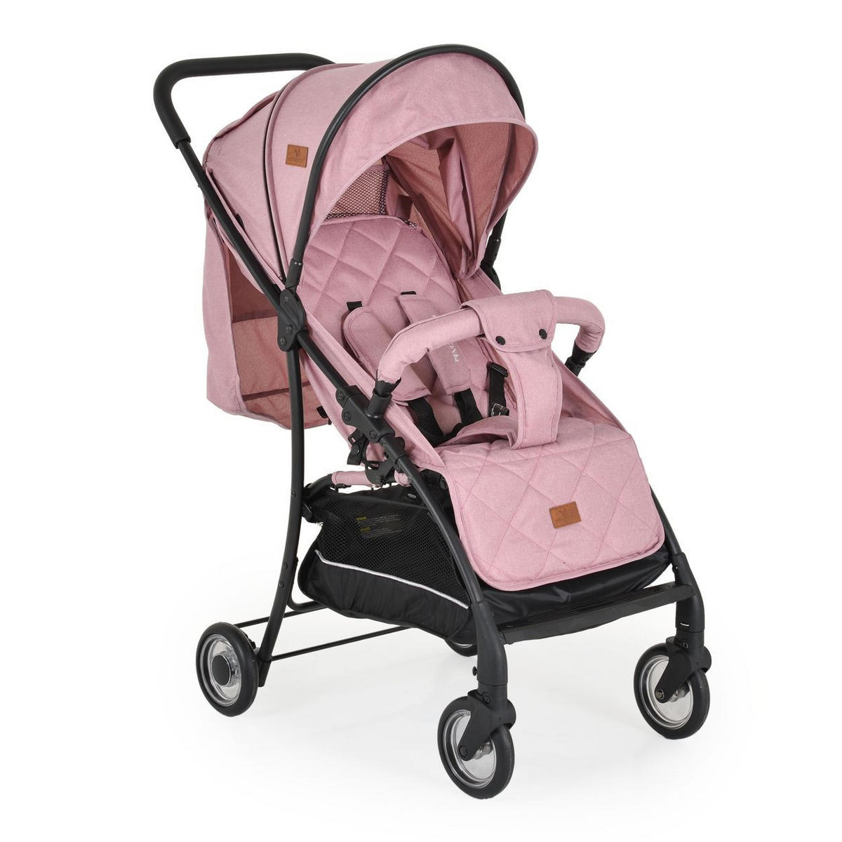 KINDERWAGEN London pink Buggy, Aluminiumrahmen, verstellbare Rückenlehne - Rosa, Metall (80/48/95cm) - Cangaroo