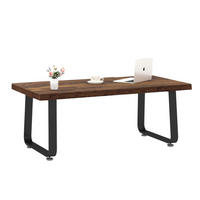 COUCHTISCH Modern Holz Metall 120 x 60 x 46,5 cm Wohnzimmertisch - Wildeiche, Holzwerkstoff/Metall (60/120/46.5cm) - Quality Elegance