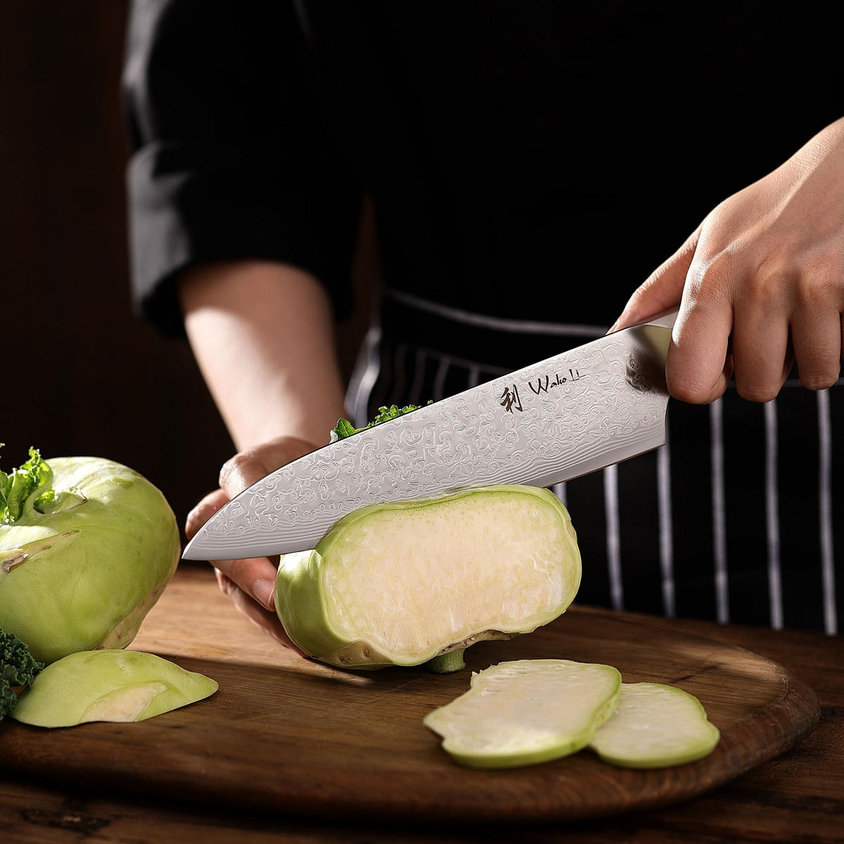 CHEFMESSER 20 cm - Braun, Metall (34cm) - Wakoli