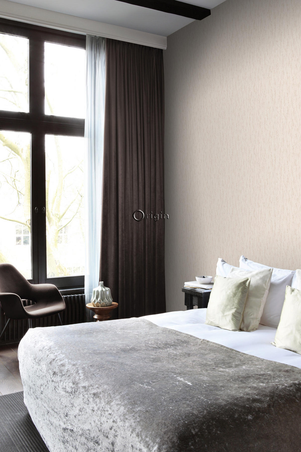 TAPETE Stein-Optik 53 cm x 10.05 m - Beige, Papier (53/1000cm) - Origin Wallcoverings