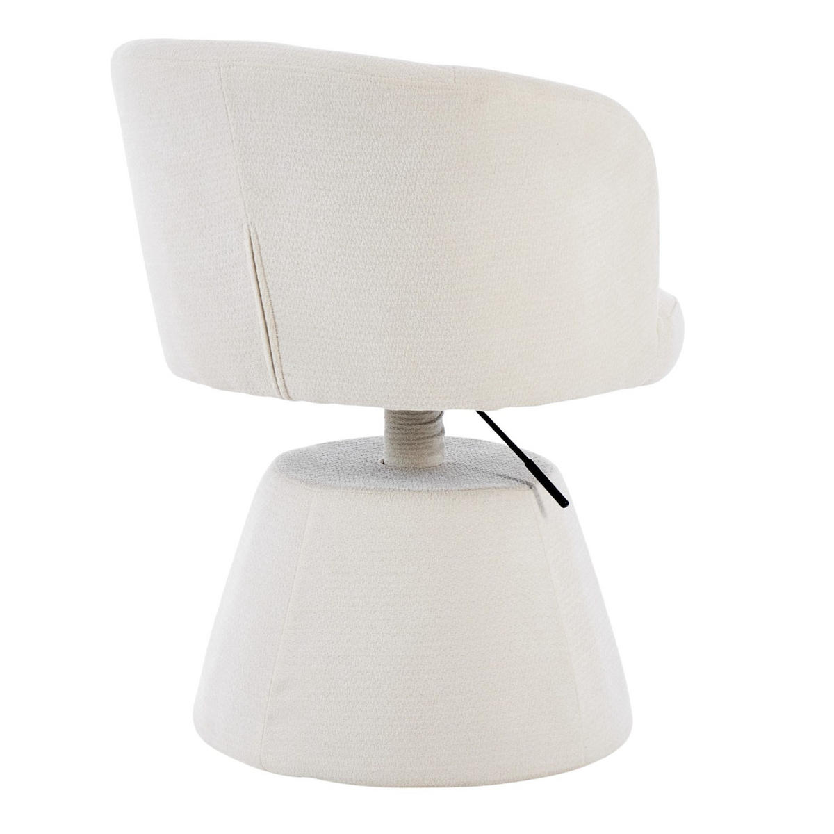 DREHSTUHL Höhenverstellbar 360° Barhocker Chenille - Beige, Textil (57.5/92.5/60cm) - Urban Meuble