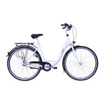 CITYBIKE City Wave Premium White 3 Gang 26 Zoll 43cm & 28 Zoll 48cm - Weiß, Metall (48cm) - Hawk Bikes