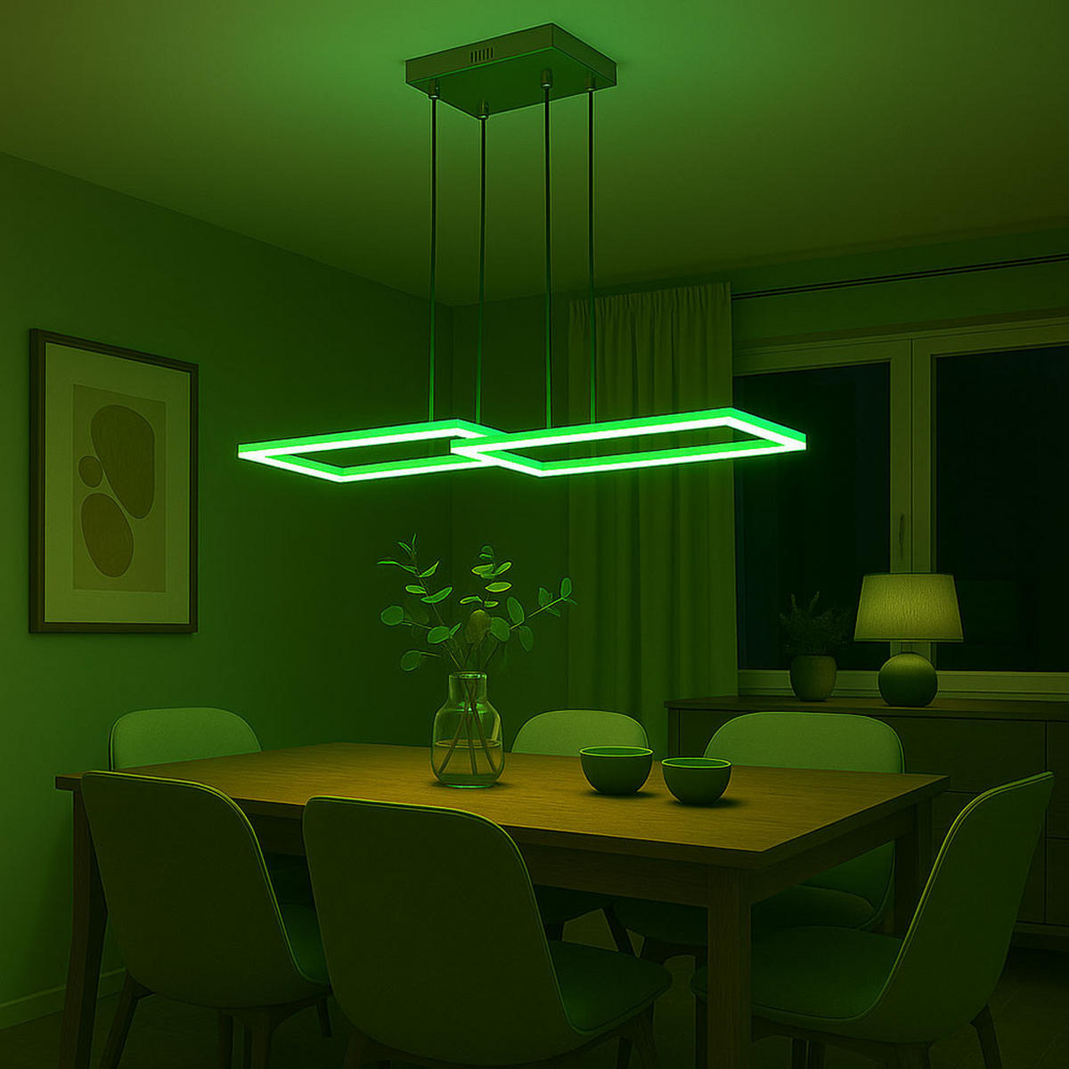 LED DECKENLEUCHTE Salmos Silber - Silberfarben, Metall (119.5/25.5/120cm) - Globo Lighting