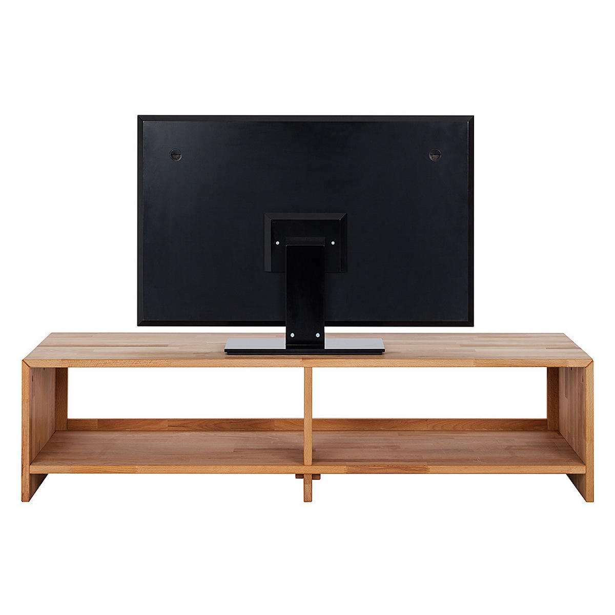 TV-LOWBOARD - Massivholz - Kernbuche, Holz (140/35/50cm) - home24