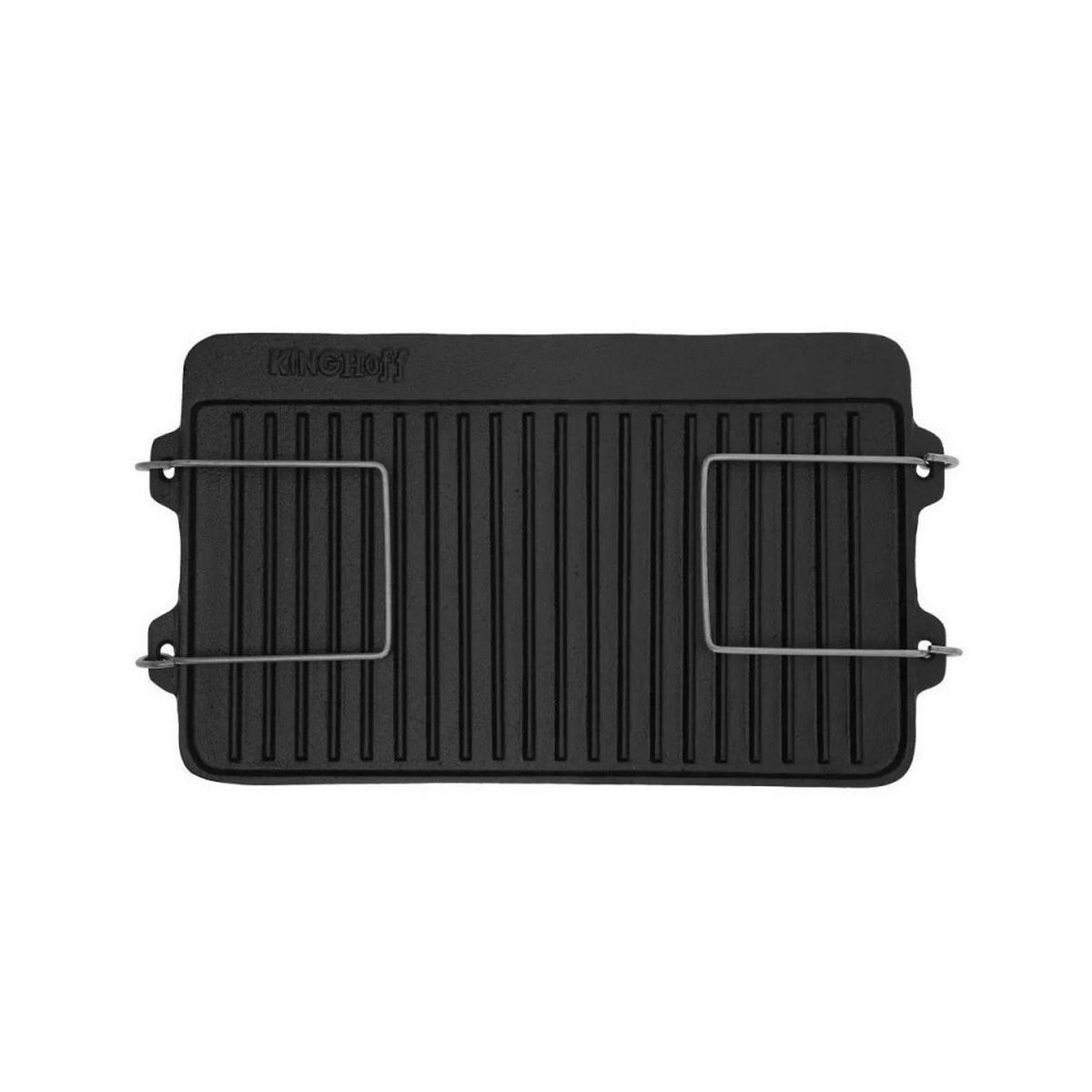 GRILLPFANNE Schwarz 40/25/1.5 cm KH1262 - Schwarz, Metall (25cm) - Kinghoff 