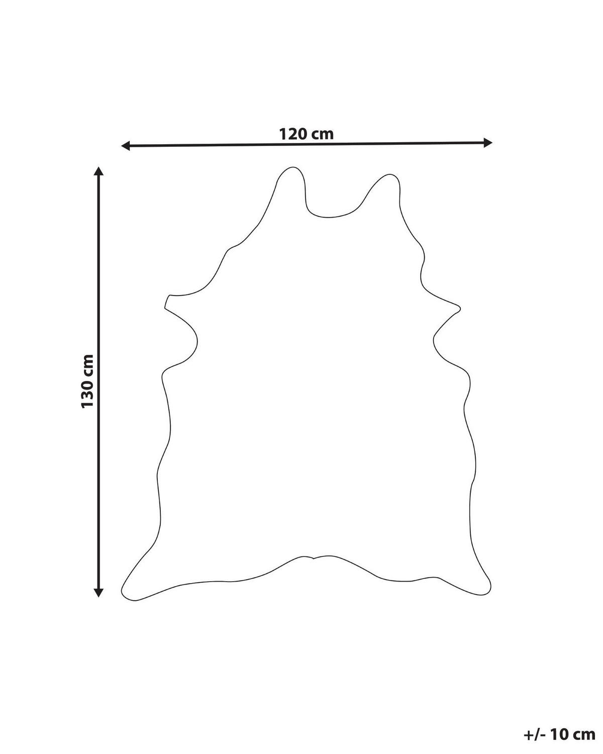 KUNSTFELL-TEPPICH Bogong 170/130 cm - Dunkelbraun/Braun, Kunststoff (130/170cm) - Beliani