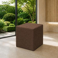 SITZWÜRFEL / Siège Pouf - Brun Foncé, 40X40X40 Cm, Assise Rembourrée, Confortable Pour Salon, Chambre Ou Bureau - Dunkelbraun/Braun, Textil (41/41/40cm) - Best For Home