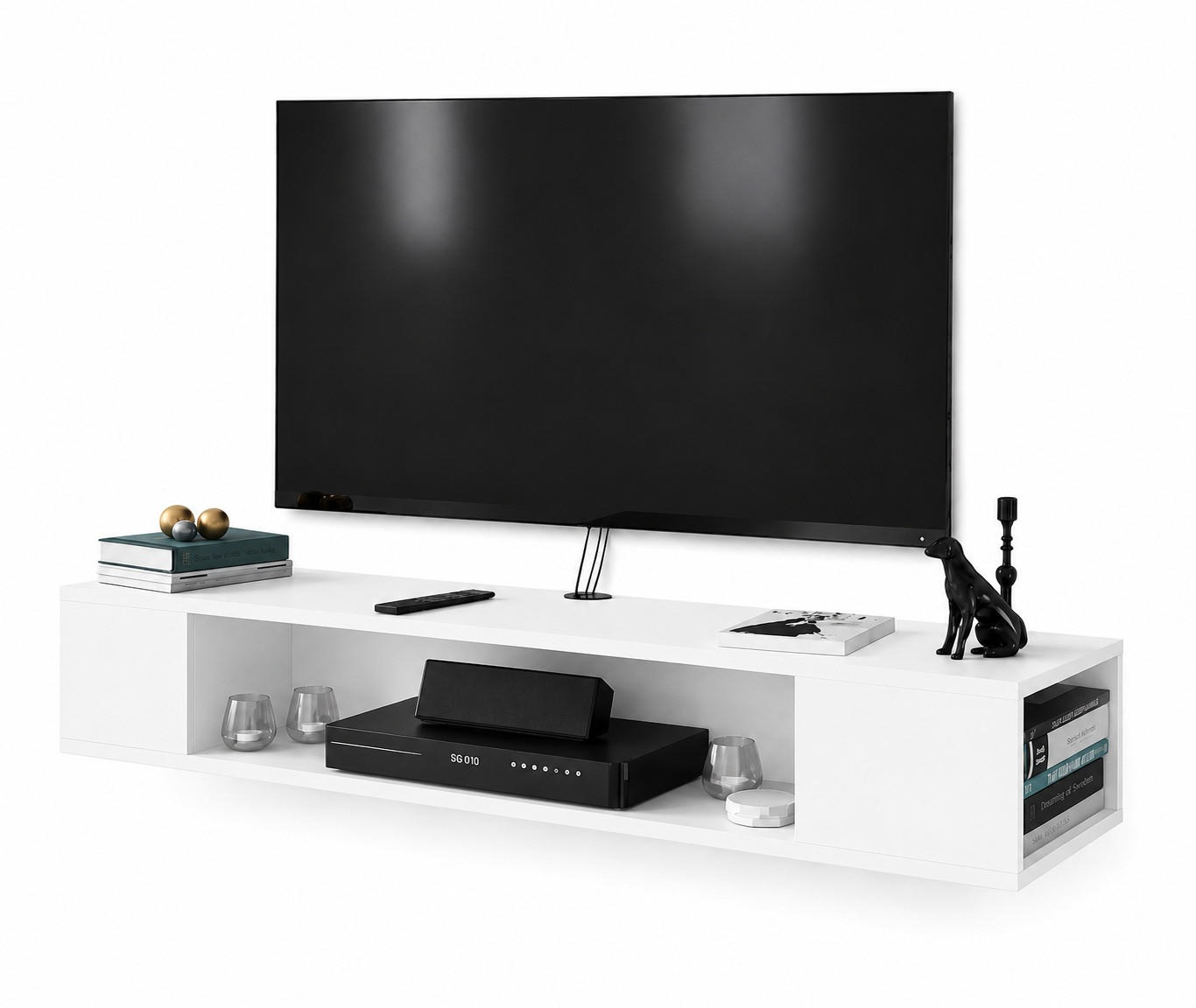 Decorotika Tv-Element Weiß 135x23x35.2 cm