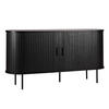 SIDEBOARD 140 cm, Schwarz - Schwarz, Holz (40/76/140cm) - Oviala