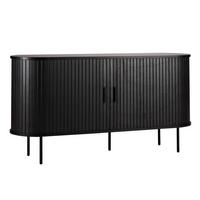 SIDEBOARD 140 cm, Schwarz - Schwarz, Holz (40/76/140cm) - Oviala