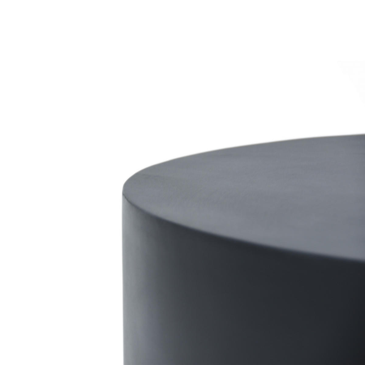 COUCHTISCH ROME Groß aus Beton 101 x 101 x 36 cm - Schwarz, Naturmaterialien (101/101/36cm) - Elementi