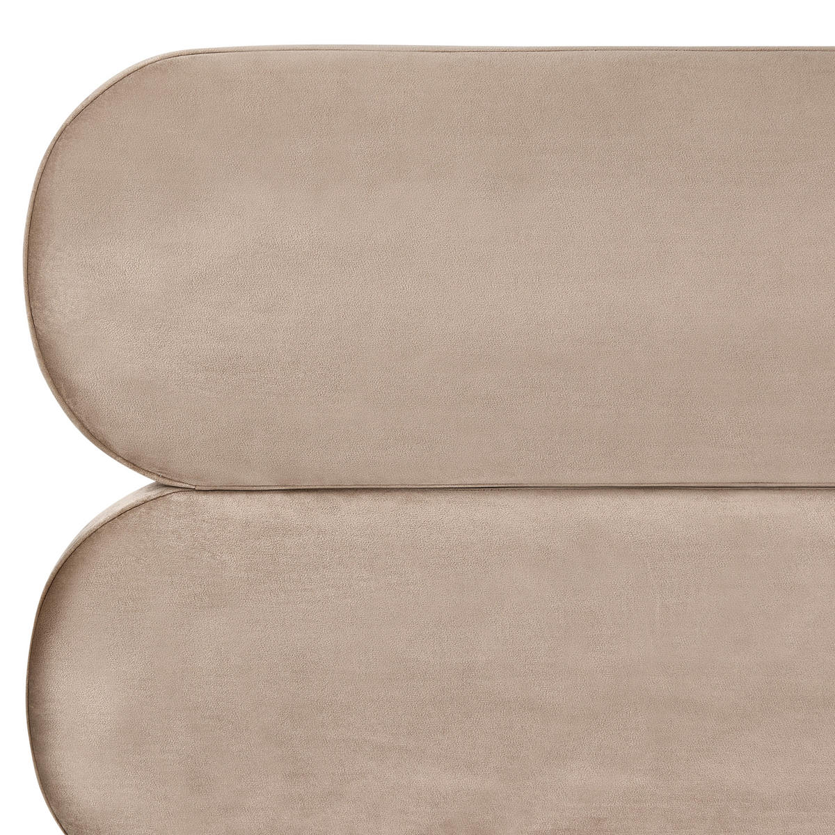 BETT mit Lattenrost 180/200 cm Taupe Lessay - Taupe/Schwarz, Textil (180/200cm) - Beliani