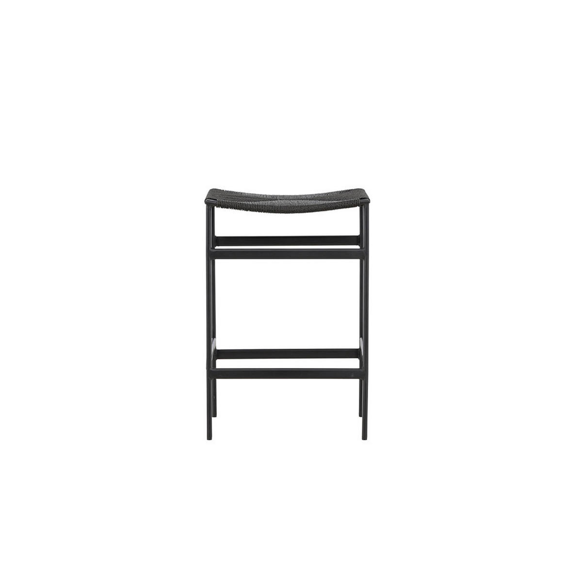 BARHOCKER, Polly, Stühle Schwarz, Metall, 45 x 40 x 66 cm - Schwarz, Textil/Metall (45/66/40cm) - ebuy24
