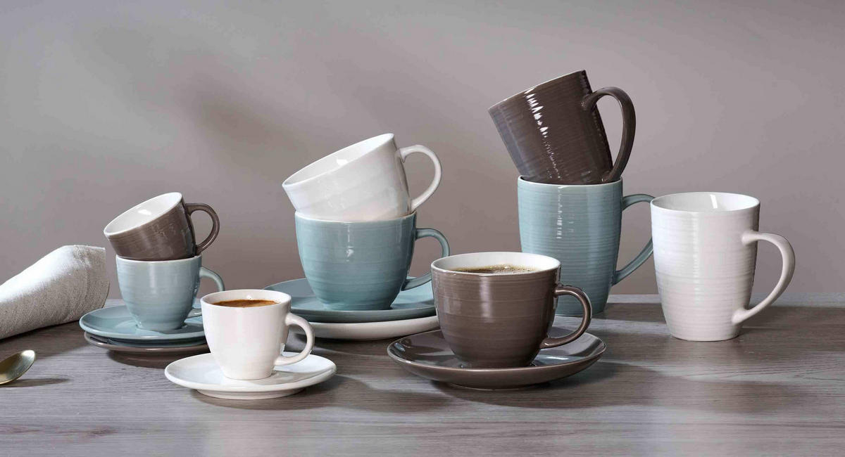 KAFFEETASSEN Suomi Beige 260 ml 6er Set - Beige, Keramik (0.26L) - Ritzenhoff Breker