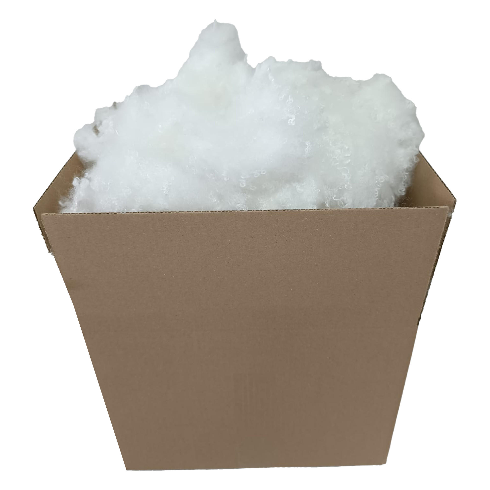 FÜLLWATTE waschbar 8kg Faserbällchen Bastelwatte Polyester - Weiß, Kunststoff (1/1cm)