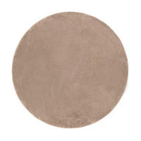 TEPPICH aus Tierhaut bruin - Braun, Textil (120/120cm) - AFK Living