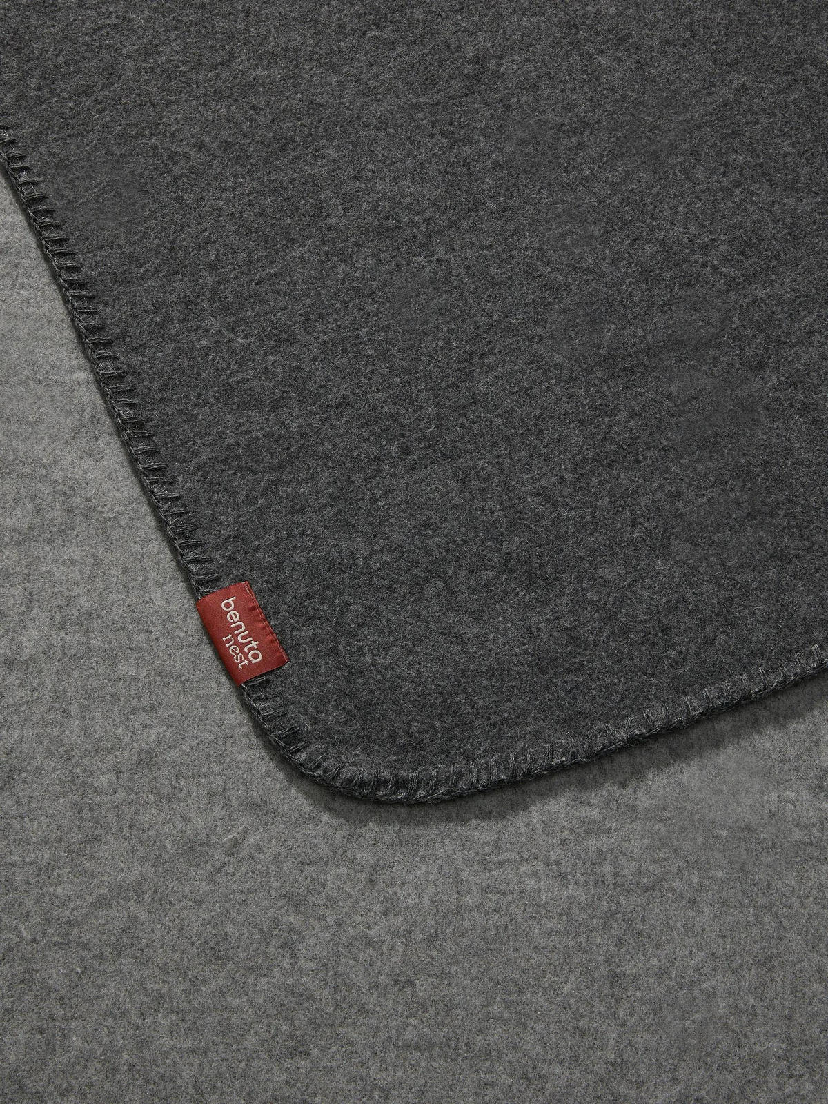 DECKE Mona Grau 140/200 cm - Grau, Textil (140/200cm) - benuta