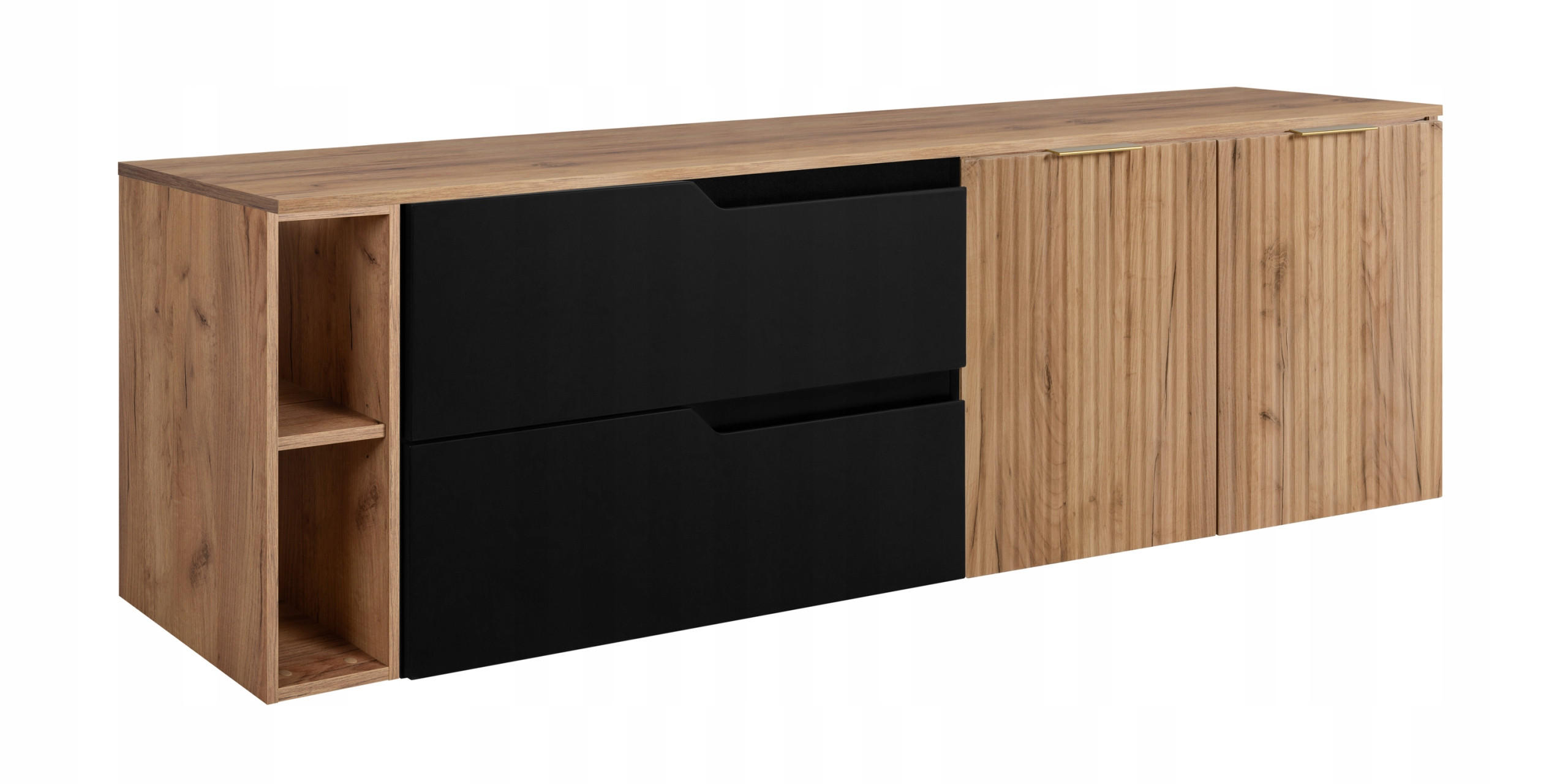 Rodan Waschbeckunterschrank Schwarz 160x57x46 cm