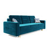 SOFA Bergen mit Schlaffunktion - Türkis, Textil (234/90/95cm) - SIMKAM Furniture