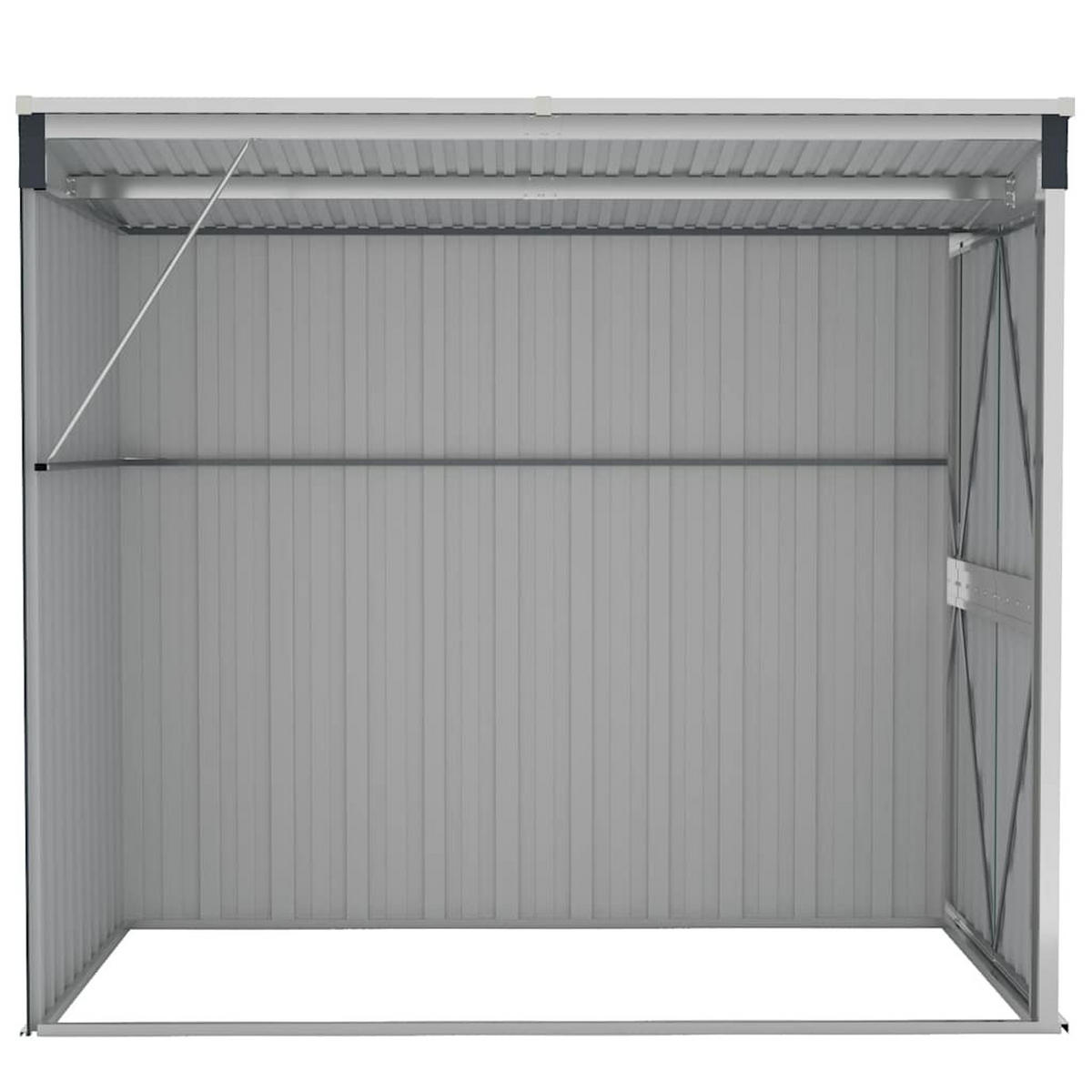 ANBAUSCHUPPEN Anthrazit 118/194/178 Cm Verzinkter Stahl - Anthrazit, Metall (118/178/194cm) - vidaXL