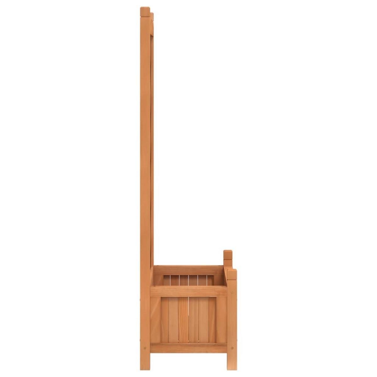 PFLANZKÜBEL Mit Spalier Braun Massivholz Tanne - Braun, Holz (55/110/29.5cm) - vidaXL