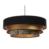 HÄNGELEUCHTE Gold 60/20 cm - Goldfarben, Kunststoff (60/1/20cm) - ONZENO