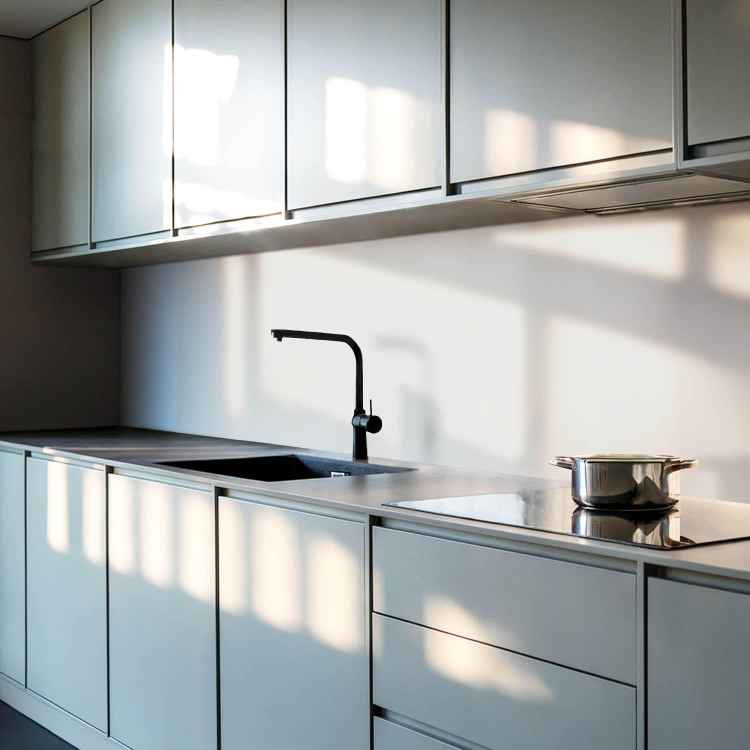 WANDPANEEL 100x50 cm selbstklebend Marbryn - Weiß, Kunststoff (50/1.6/100cm) - Wallfluent