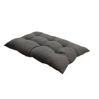 BANKKISSEN aus Polyester Dunkelgraues rechteckiges gestepptes Vielseitig einsetzbar 120 cm B x 80 cm - Dunkelgrau, Textil (80/120cm) - Livingandhome