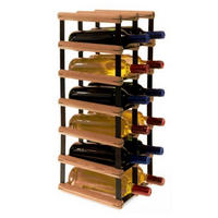 WEINREGAL Vinotega Mod Metal 62,5x22,5x24,5 cm 2x6 Flaschen Massives Kiefernholz Braun Geölt - Braun, Holz (22.5/62.5/24.5cm) - PROREGAL
