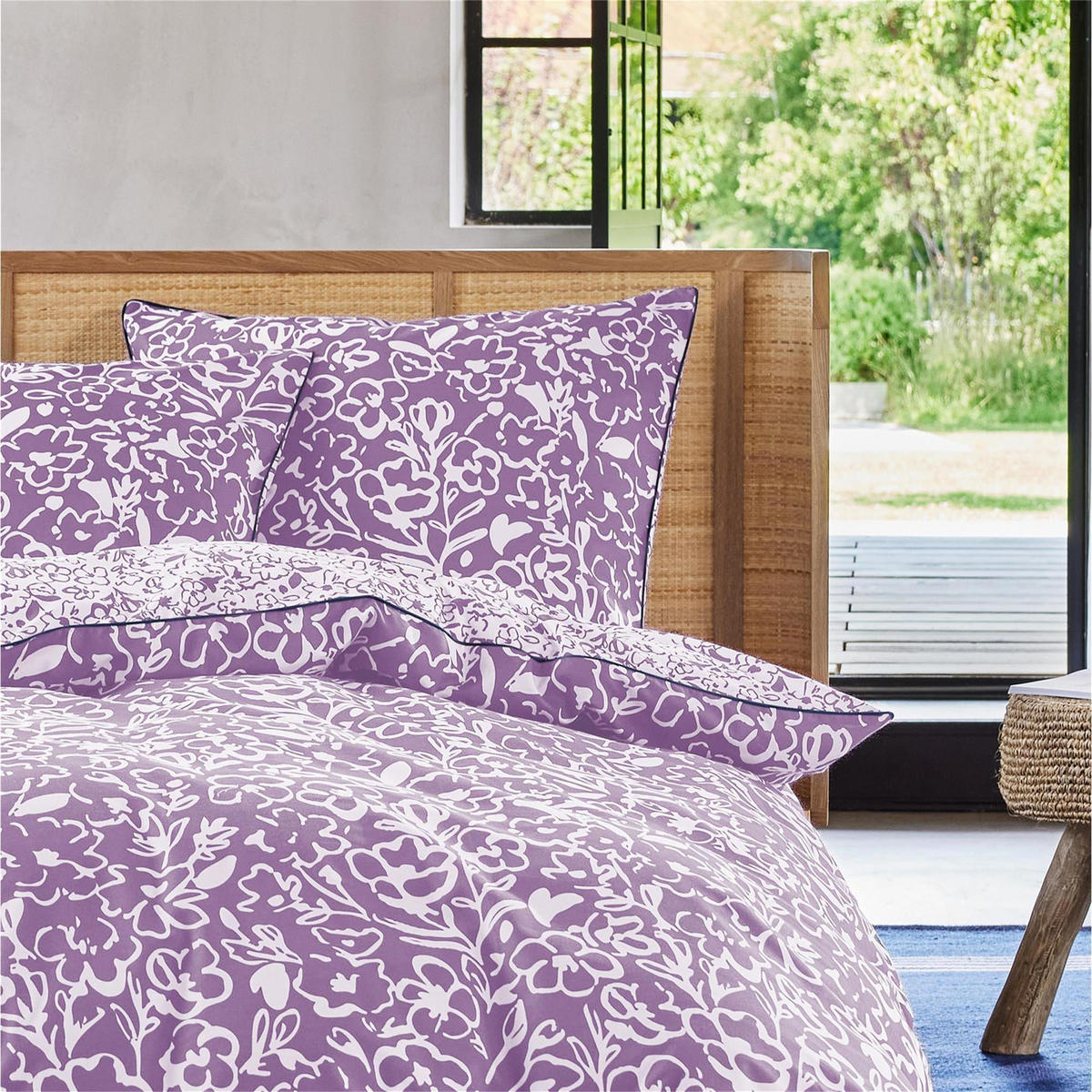 WENDEBETTWÄSCHE CLEO - Flieder, Textil (135/200cm) - Esprit