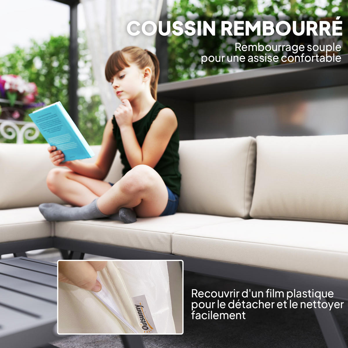 LOUNGEGARNITUR 4-teilig DE-13418 Grau/Beige - Beige, Textil - ComfortXL