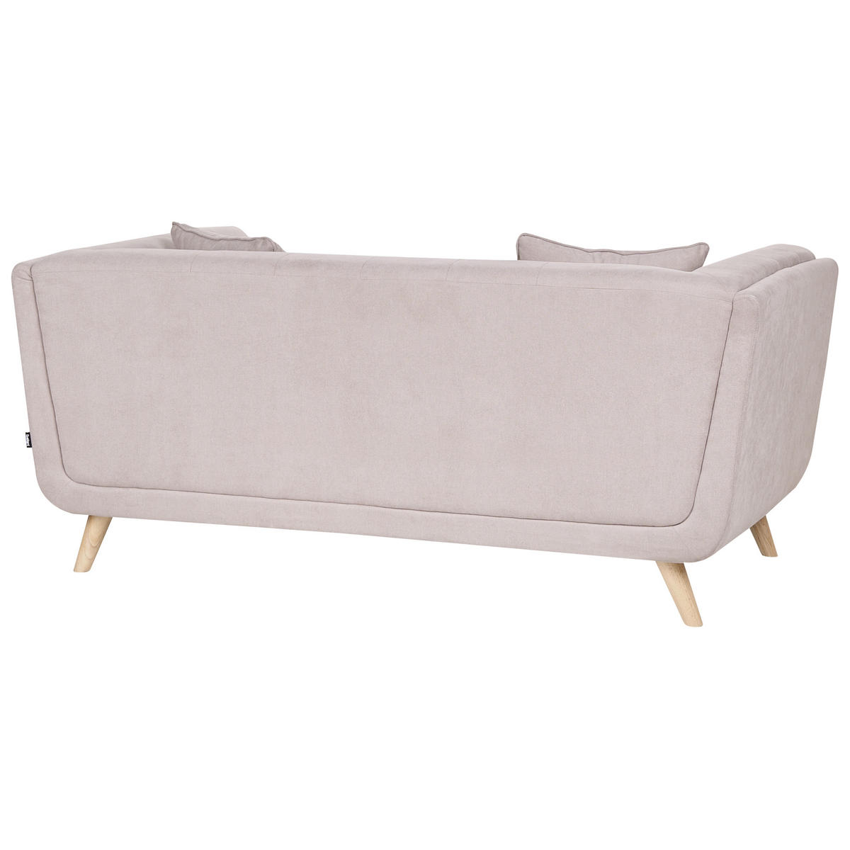 POHOVKA 2-místná Látka Taupe Habo - světle hnědá, textil (176/78/72cm) - Beliani