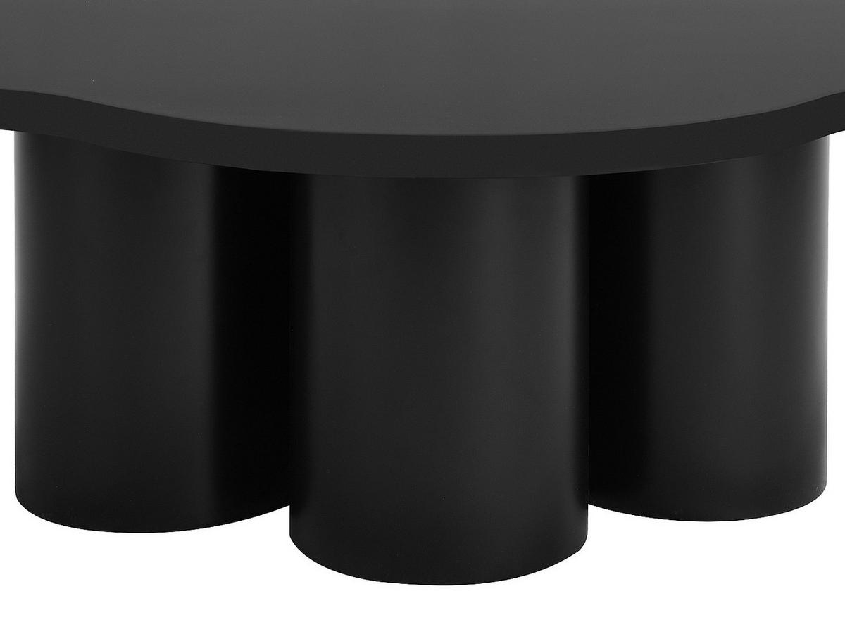 COUCHTISCH - MDF - Schwarz - YAVINA - Schwarz, Holz (110/80/34cm) - Vente-Unique