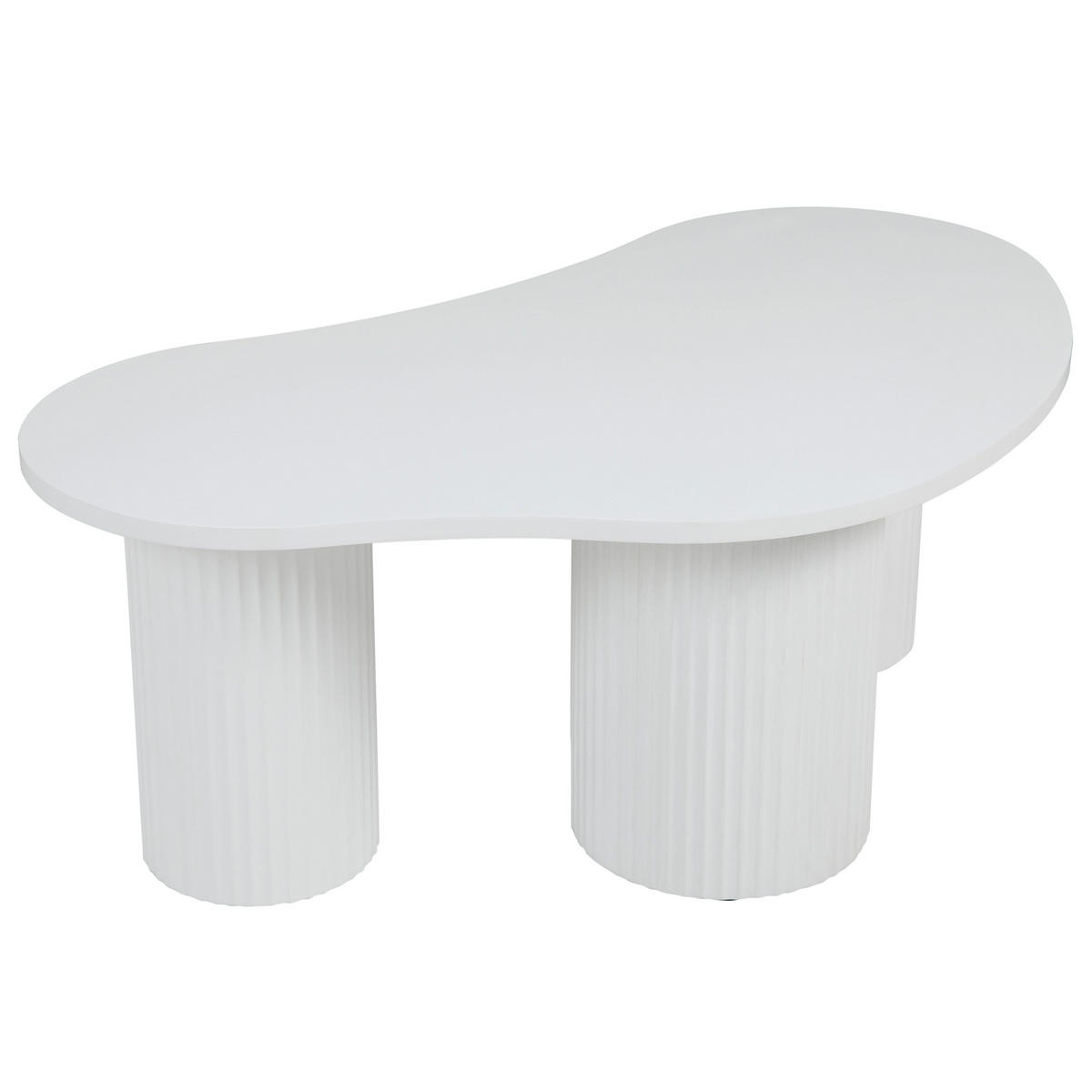 COUCHTISCH, Weiß - Weiß, Holz (100/60/38cm) - Oviala
