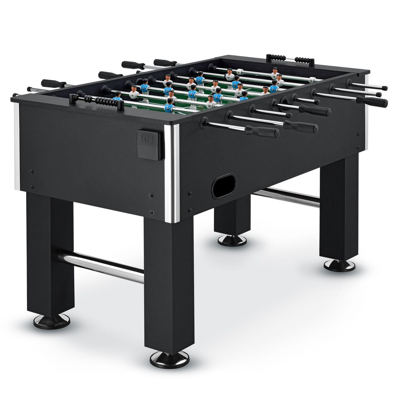 TISCHKICKER Wuzzler schwarz mit Getränkehalter - Schwarz, Holz (72/88/139cm) - Artsport