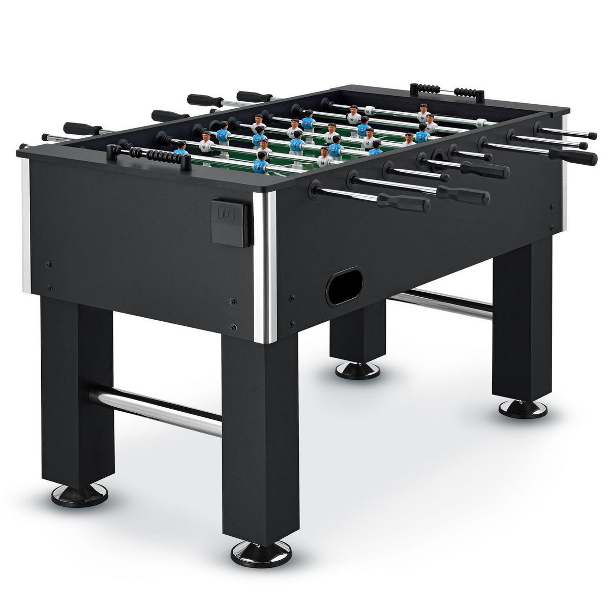 TISCHKICKER Wuzzler schwarz mit Getränkehalter - Schwarz, Holz (72/88/139cm) - Artsport