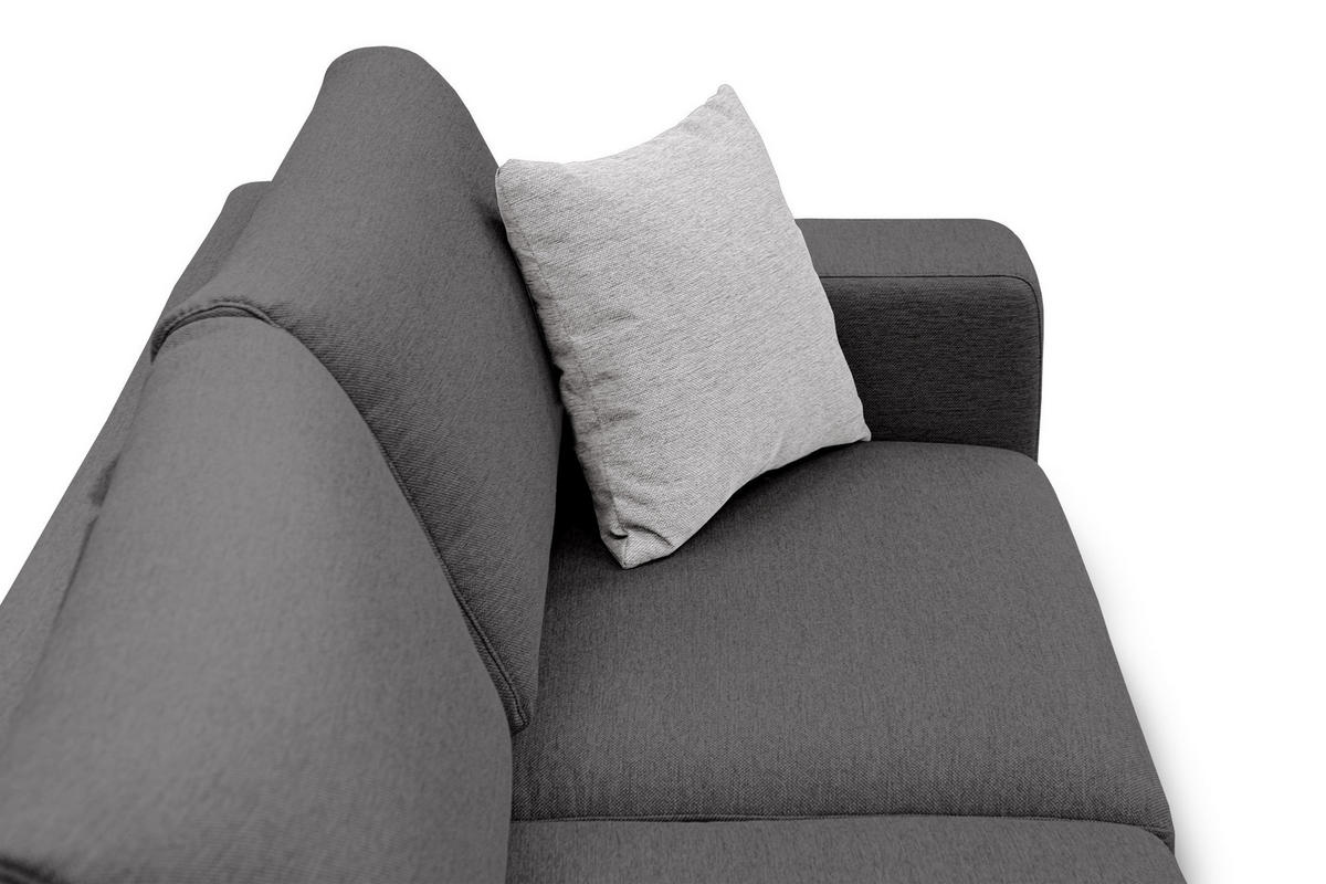 ECKSOFA OTTO 4-Sitzer, dunkelgrau - Dunkelgrau, Holzwerkstoff/Textil (159/279cm) - Courtois Laville
