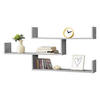 WANDREGAL Grimstad - Grau, Holzwerkstoff (119/55/18cm) - [en.casa]