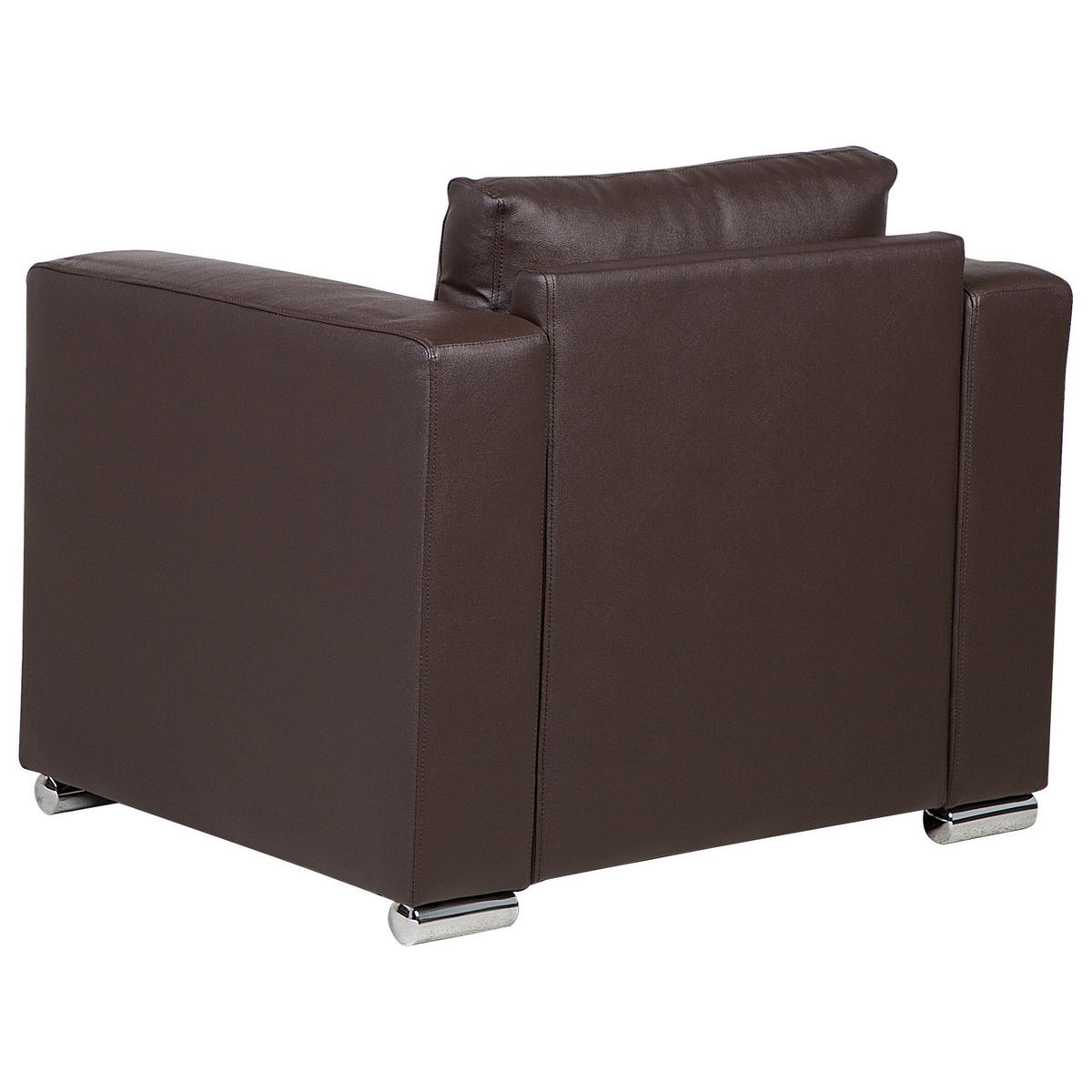 SESSEL Leder braun Helsinki - Braun, Leder (96/72/76cm) - Beliani