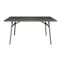 GARTENTISCH - 4 Personen, 6 Personen - Metall - Anthrazitgrau - - Anthrazit, Metall (80/160/74.5cm) - Vente-Unique