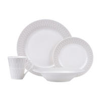 DINNER-SET Zenith grau 16er Set - Grau, Keramik (16/28/39cm) - Maxwell & Williams