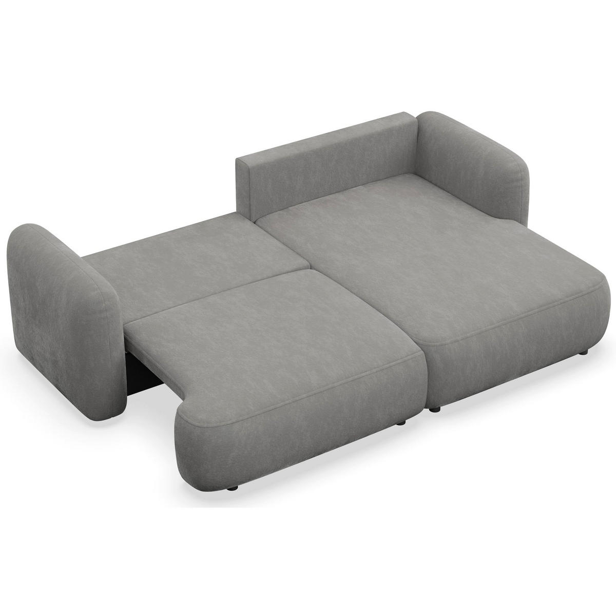 ROHOVÁ SEDAČKA Tvoya šedá žinylka - šedá/černá, textil/plast (175/267cm) - Selsey