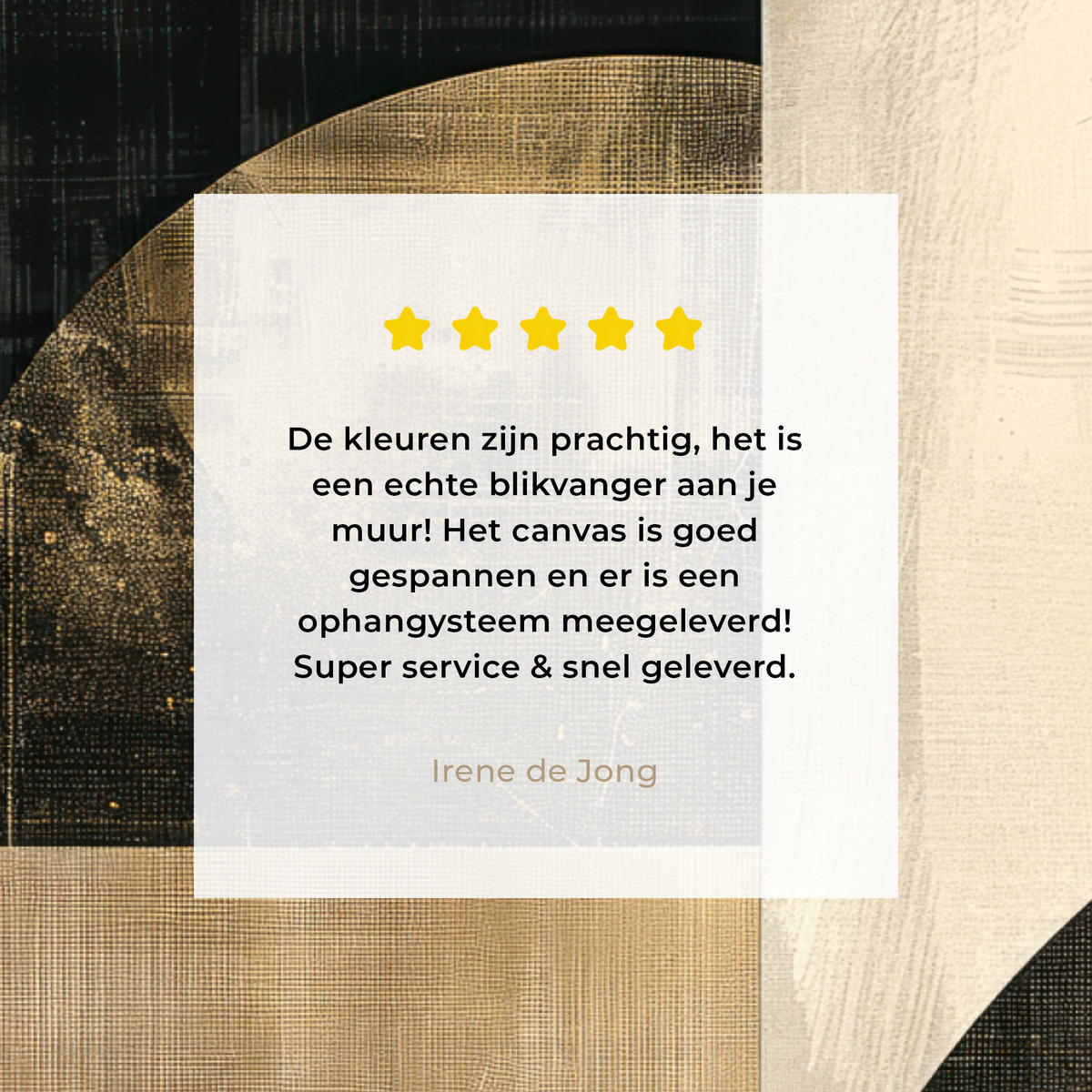 LEINWANDBILD Abstrakt - Geometrische Formen - Schwarz - Gold Wandbild 40x30 cm - Ecru, Textil (40/30cm) - MuchoWow