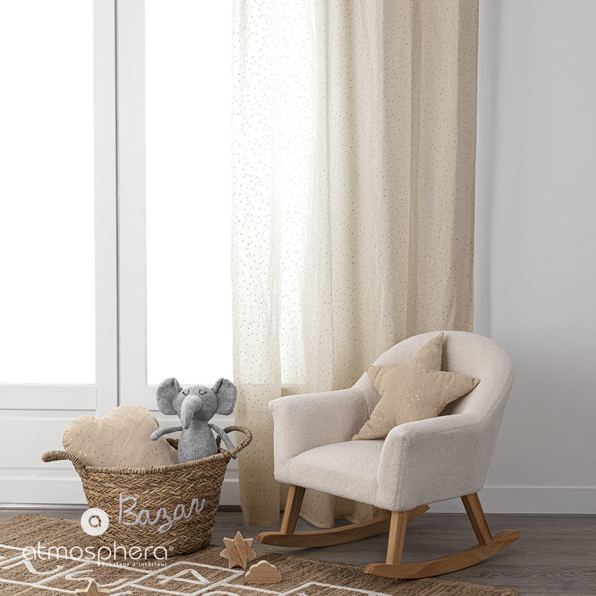 ZIERKISSEN 40/40 cm - Beige, Naturmaterialien (40/40cm) - Atmosphera for kids